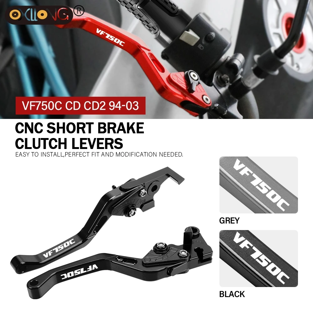 

CNC Motorcycle Short Brake Clutch Levers Accessories For HONDA VF750C CD CD2 1994 1995 1996 1997 1998 1999 2000 2001 2002 2003