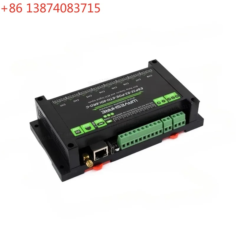 ESP32 S3 Development Board Industrial Grade 8-way Relay WiFi/Bluetooth/CAN/PoE Network Port Optional