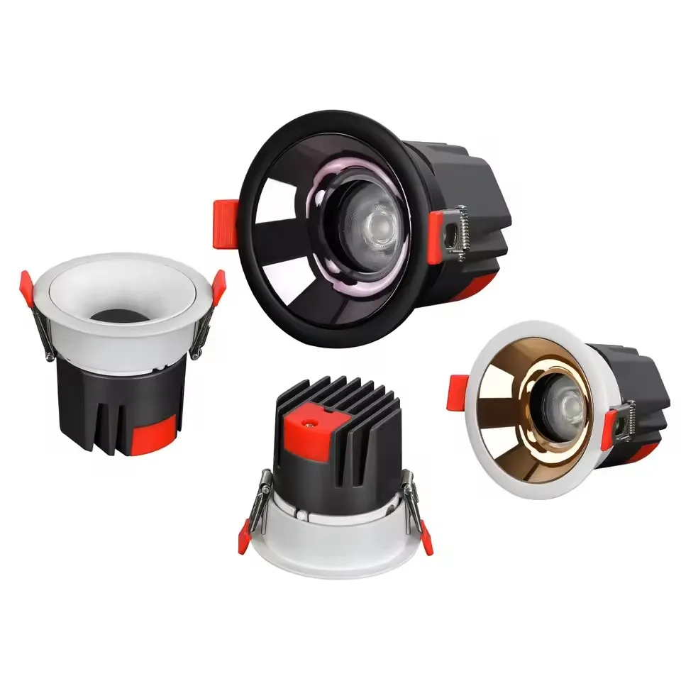 

Встраиваемый светодиодный светильник с защитой от бликов, регулируемой яркостью, 18 Вт, 24 Вт, круглая рамка, сменные лампы, для гостиной, спальни, AC110-220V, потолочные точечные светильники