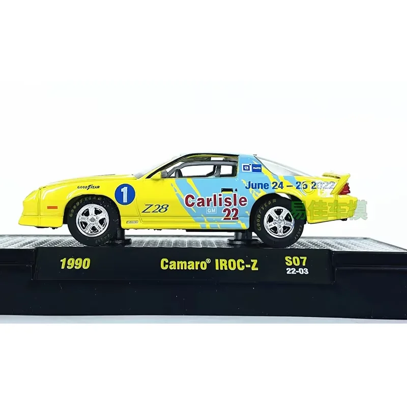 

Модель автомобиля M2 Diecast 1:64, Chevrolet Camaro IROC-Z 1990 года, литая под давлением, статическая коллекционная модель, декоративная игрушка, сувенир, подарок