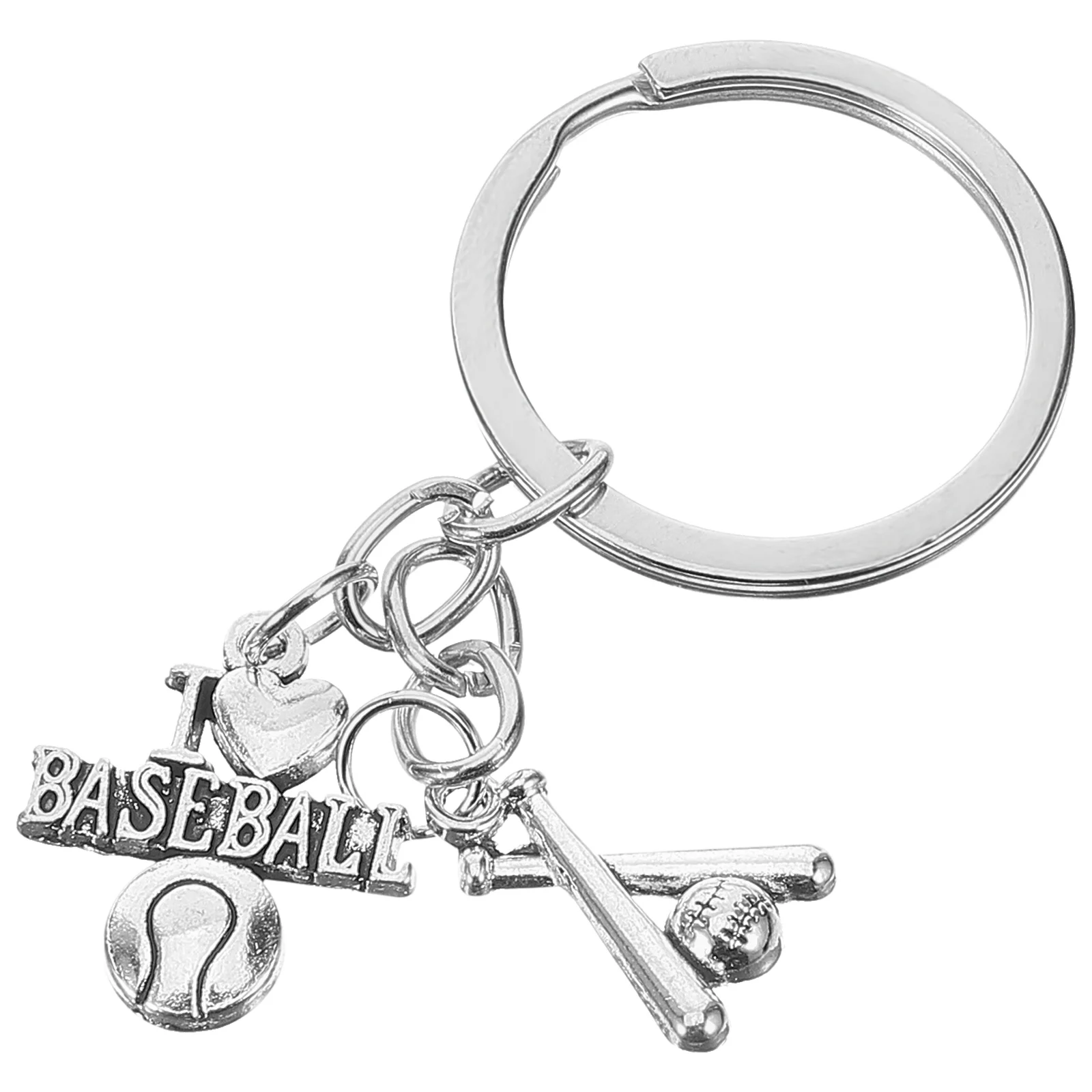 

Fashionable Baseball Bat Keychain With Mini Key For Bags Decorative Key Chain Pendant Accessories Souvenir Gift