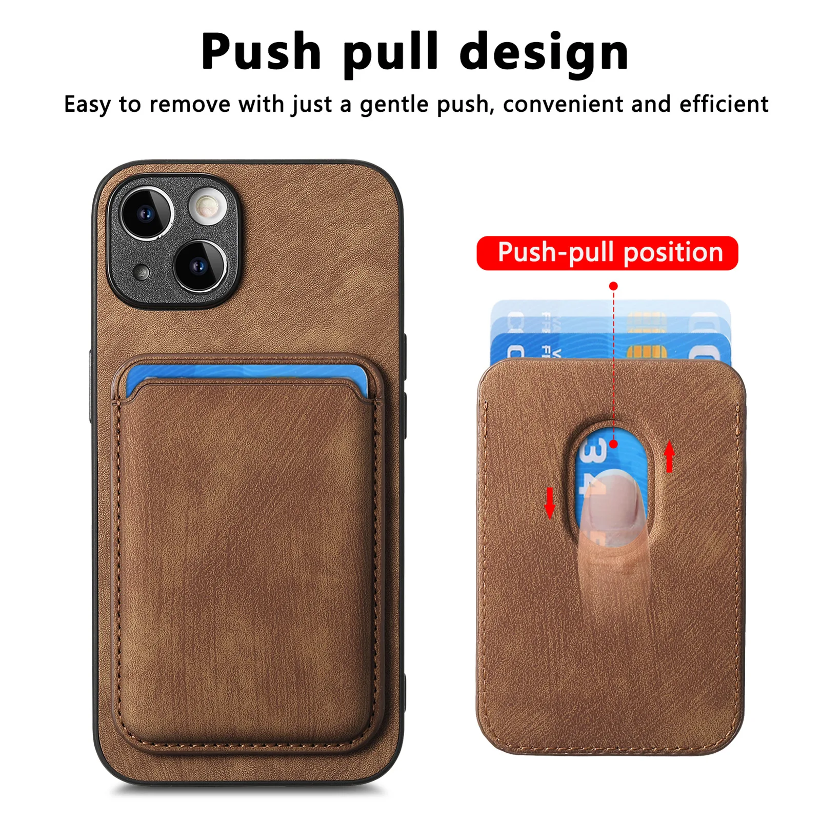 Magnetic Magsafe Case for iPhone 16 Pro Max 14 13 12 11 15 Pro Max 16 Plus Shockproof Leather Wallet Card Slots Back Cover Case