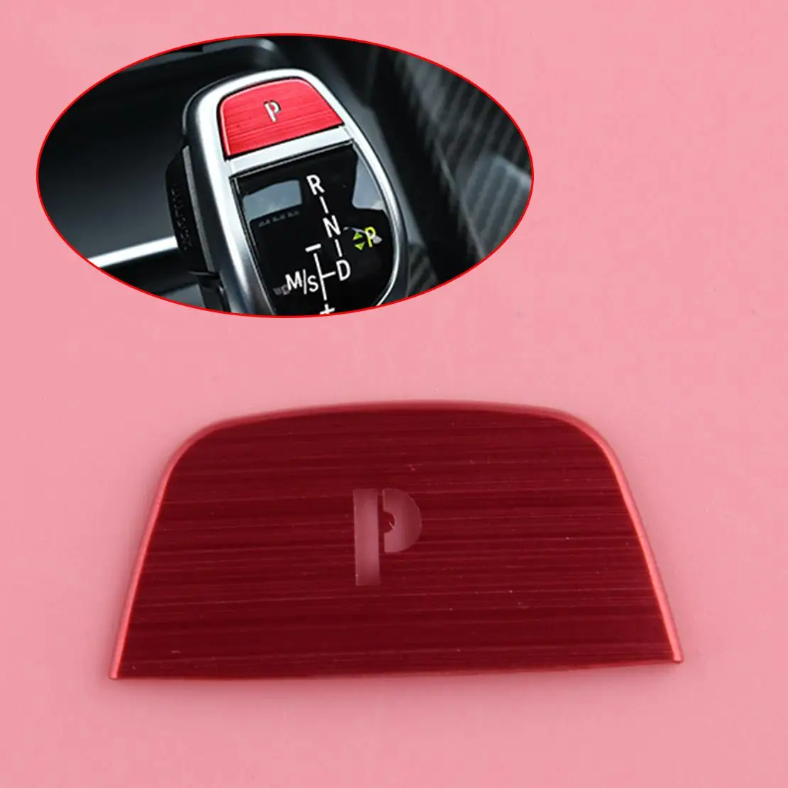 Красная ручка переключения передач, кнопка, накладка, подходит для BMW 2 3 4 5 6 серии X3 X4 X5 X6 F22 F23 F30 F31 F34 F32 F33