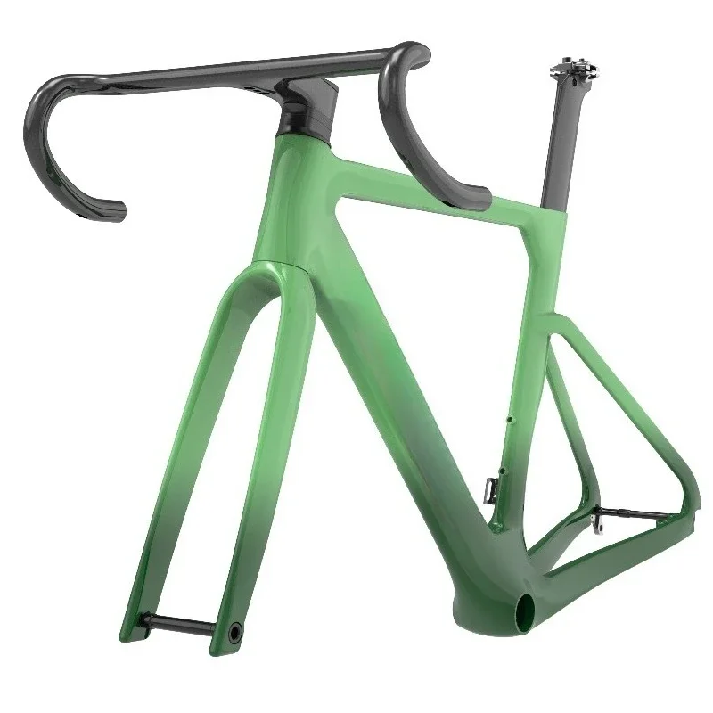 

700c Road Bike Frameset for Men & Women All-Terrain Hidden Cable Disc Brake Thru Axle Dropout All-Terrain Carbon Fiber Material