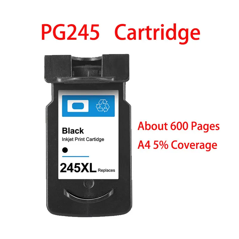 Imagem -05 - Cartucho de Tinta Recarregável para Impressora Compatível para Canon 245 Pg245 Cl246 Pixma Mx490 Mx492 Ts202 Ts302 Ts3120 Tr4520