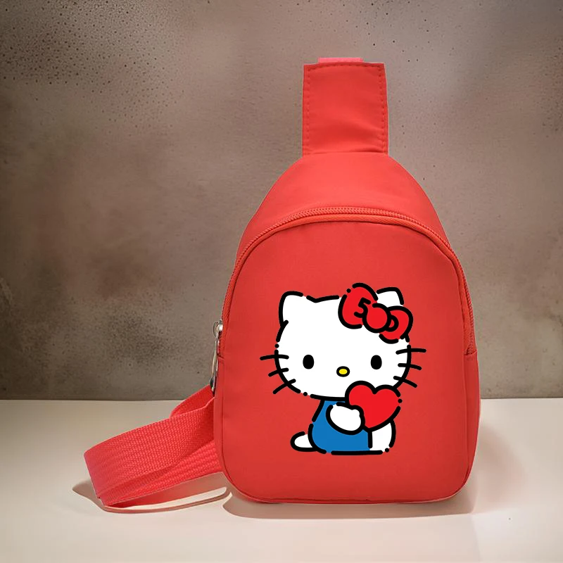 Hello Kitty Sling Chest Bag, Cinnamoroll Kuromi Crossbody Bag, Fashionable Casual Shoulder Bag with Coin Purse for Daily Travel