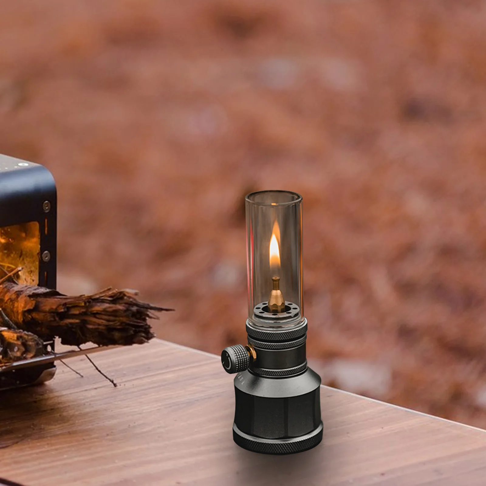 Portable Camping Gas Lamp Energy Saving Gas Light Mini Candle Lamp Outdoor Tent Lantern for Home Dinner Decor Travel Hiking