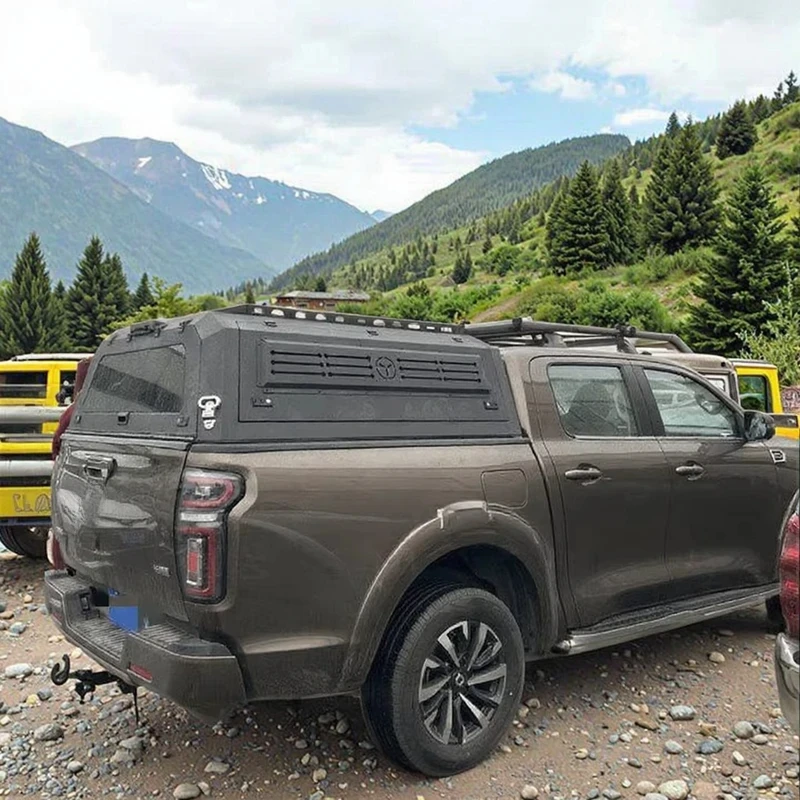 

High Quality Aluminum Alloy Tonneau Cover for Great Wall Fenjun 6 Waterproof Truck Cargo Box Foldle Off-Road Pickup Hard Top