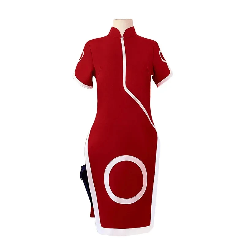 

♥2026 New Halloween Costume Cosplay Anime Haruno Sakura Women Girls Qipao Dress Outfit Cheongsam Ninja Cartoon Carnival ★★★