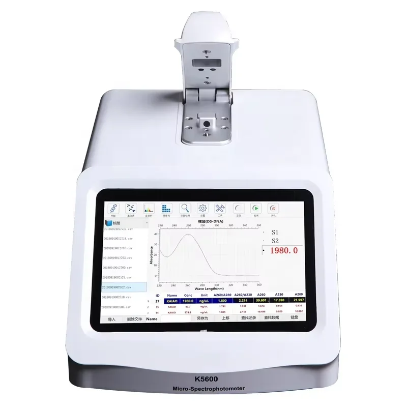 Micro-Spoctrophotometer high quality digital portable cheap uv vis scanning spectrophotometer