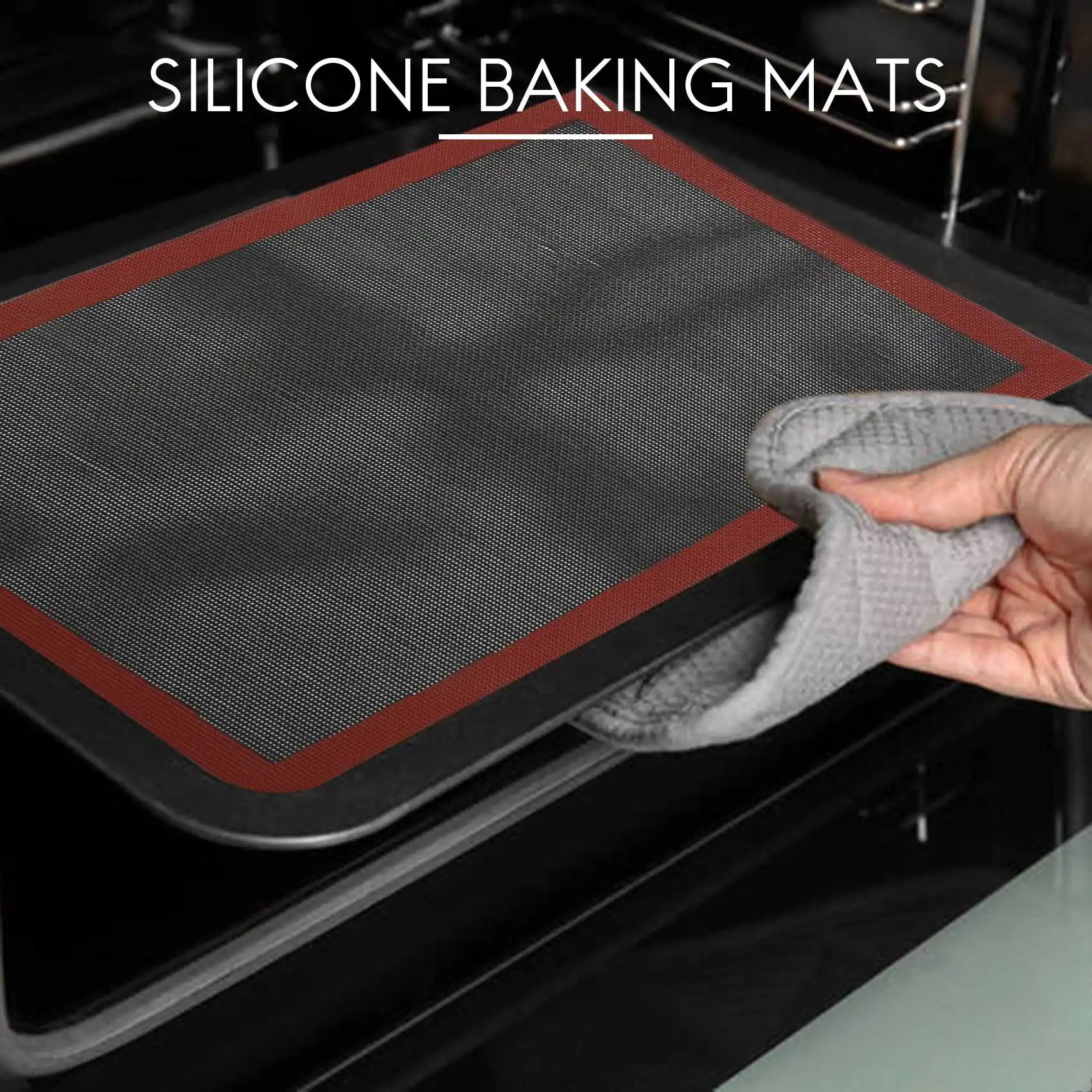 MLGB-Nonstick Silicone Baking Mat Heat Resistant Oven Sheet Liner Pad Rolling Dough Mat Roast Tool For Cookie /Macaron/Puff
