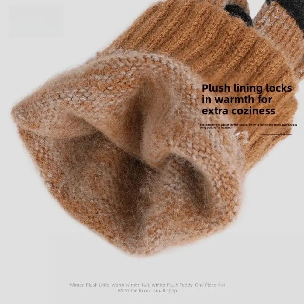 Unisex Thick Mufflers Beanie Gloves Elastic Design Cozy & Warm Knitted Beanie Kit Breathable Neck Warmer Daily Wear