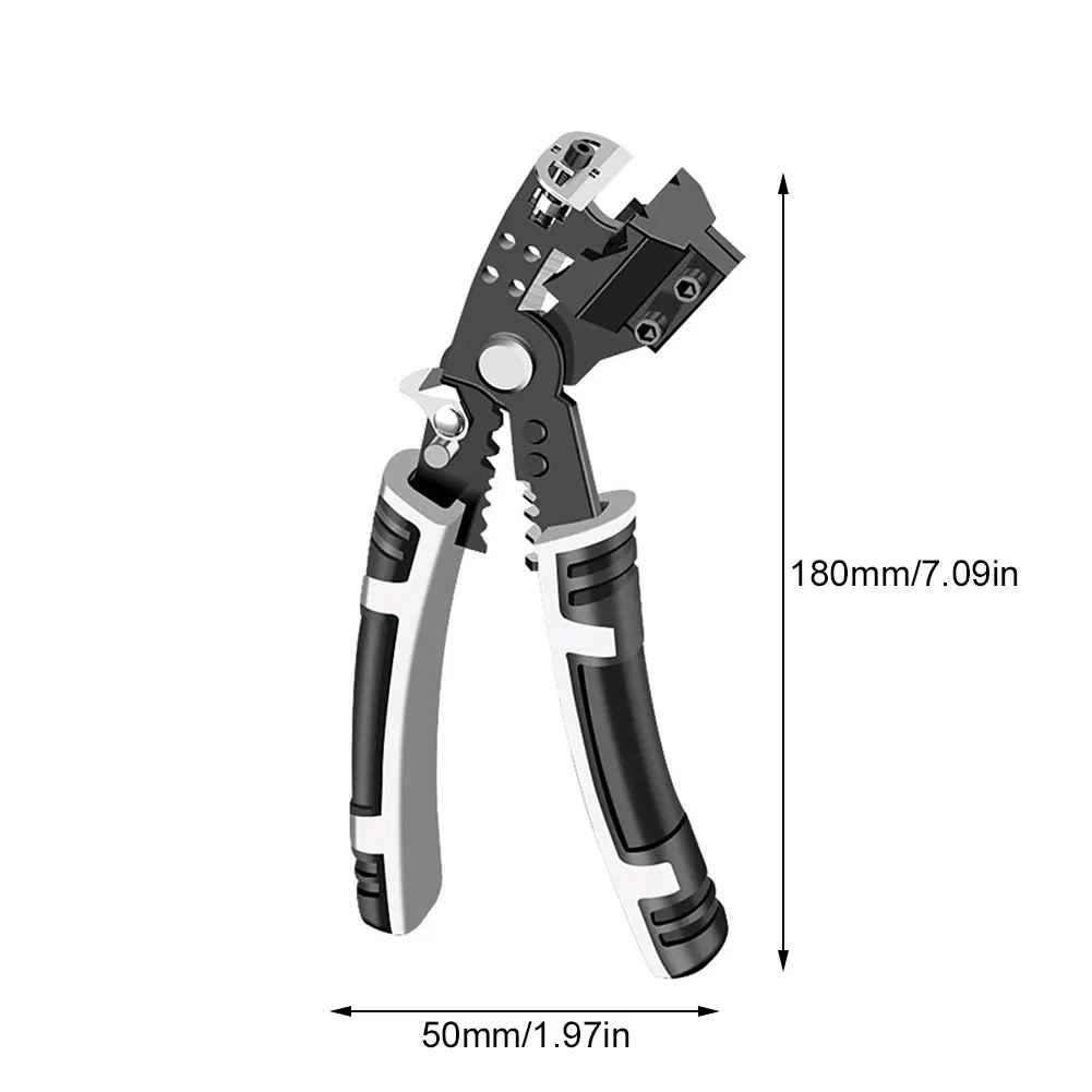 

Wire Stripper Cable Stripper Cutter Crimper Wire Crimping Stripping Plier Crimping Hand Tools for Winding Bending Pressing Cable