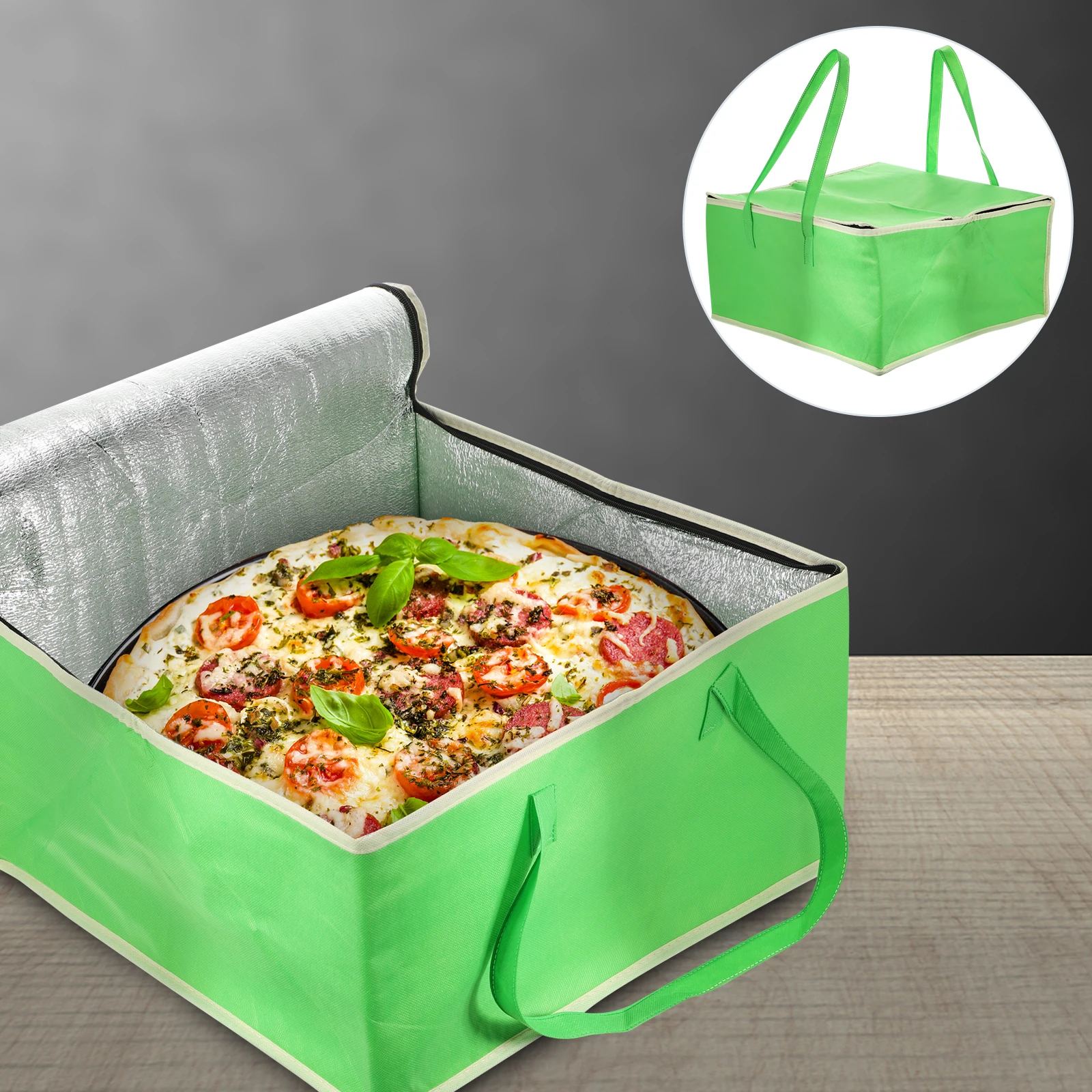 

Storage Bag Fresh Baking Tote Grocery Bags Insulated for Food Transport Non-woven Fabric