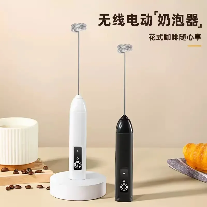 Elektrischer Milchaufschäumer, tragbarer Eierschläger, Handmixer, Kaffee-Schaumrührer, wiederaufladbarer Küchen-Milchschäumer für den Haushalt – Detail 11
