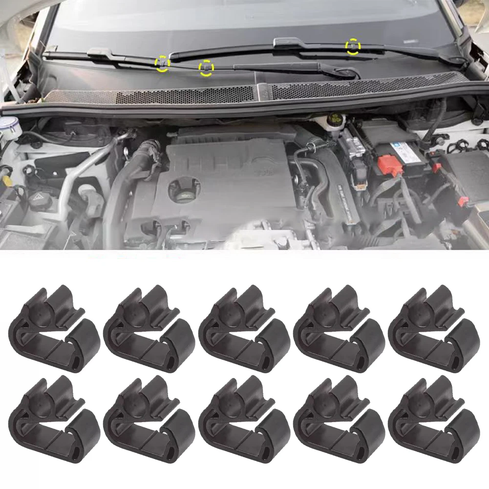 10 pçs pára-brisa dianteiro limpador clipe kit mangueira fixação substituição para 3008 5008 substituição acessório do carro