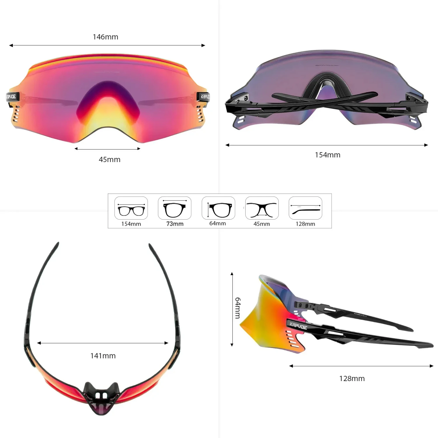 SXHWC 2023  Sport Sunglasses Road Bike Mountain Bicycle Cycl Glasses Riding Goggle Sports Eyewear  Man Women Cycling Glasses