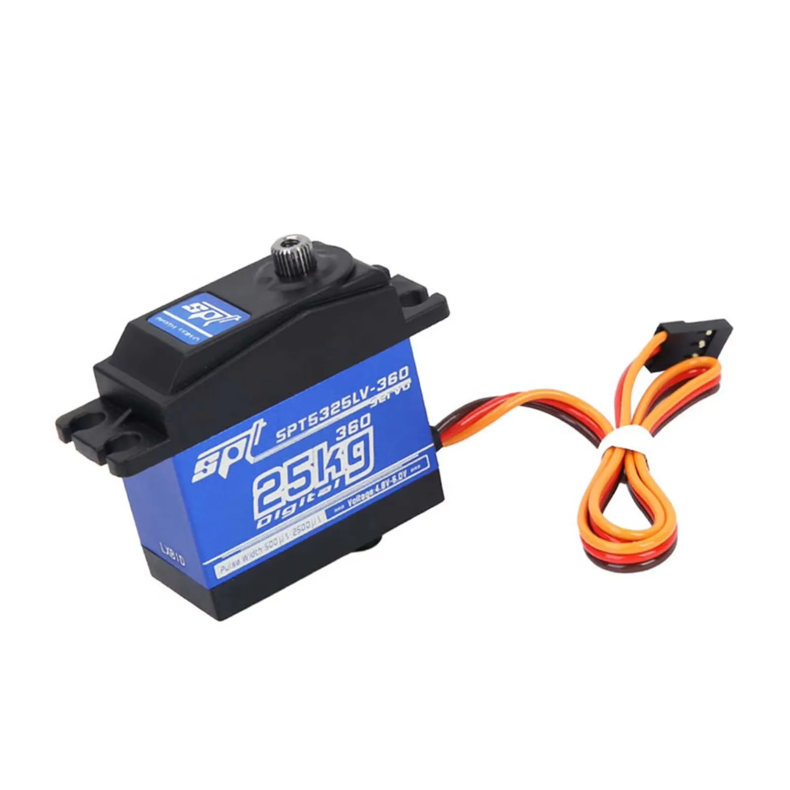 SPT5325LV 25KG Servo numérique à double axe à engrenage métallique 360 °   Rotation continue pour robots RC et modèles de bricolage