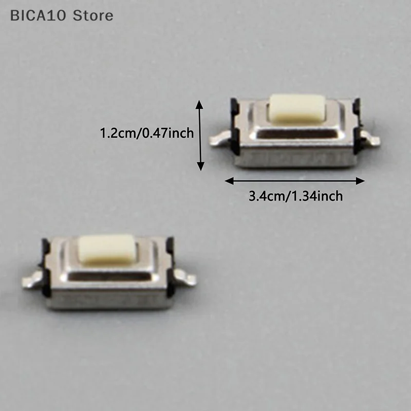 100 قطعة التصحيح الإدراج المباشر أفقي من نوع 2 أقدام اللمس مفتاح Microswitch النحاس 2 القدم الجانب الصحافة زر التبديل 3*6*2.5 مللي متر