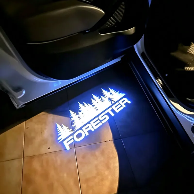 2PCS For Subaru Forester SG SH SJ SK 2013-2024 LED Car Interior Door Welcome Warning Light - view 2