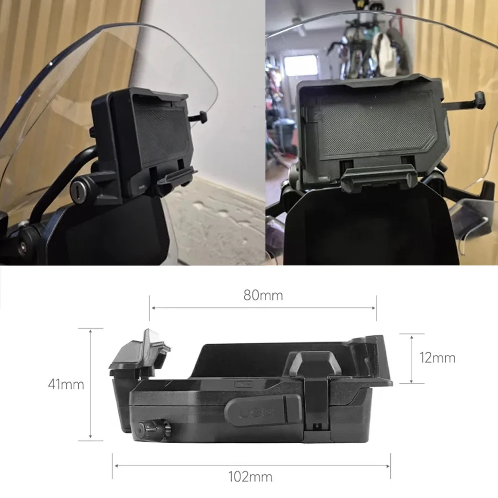 

For BMW F850GS F750GS F700GS F800GS R1200GS R1250GS R1300GS ADV Motorcycle Wireless Charging GPS Phone Holder Navigation Bracket