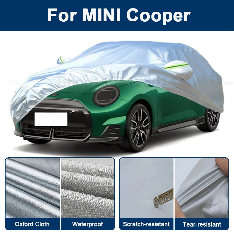 

Outdoor Full Car Cover For MINI Cooper with Reflective Strips Waterproof Snowproof Dustproof UV Protection Auto Accessories