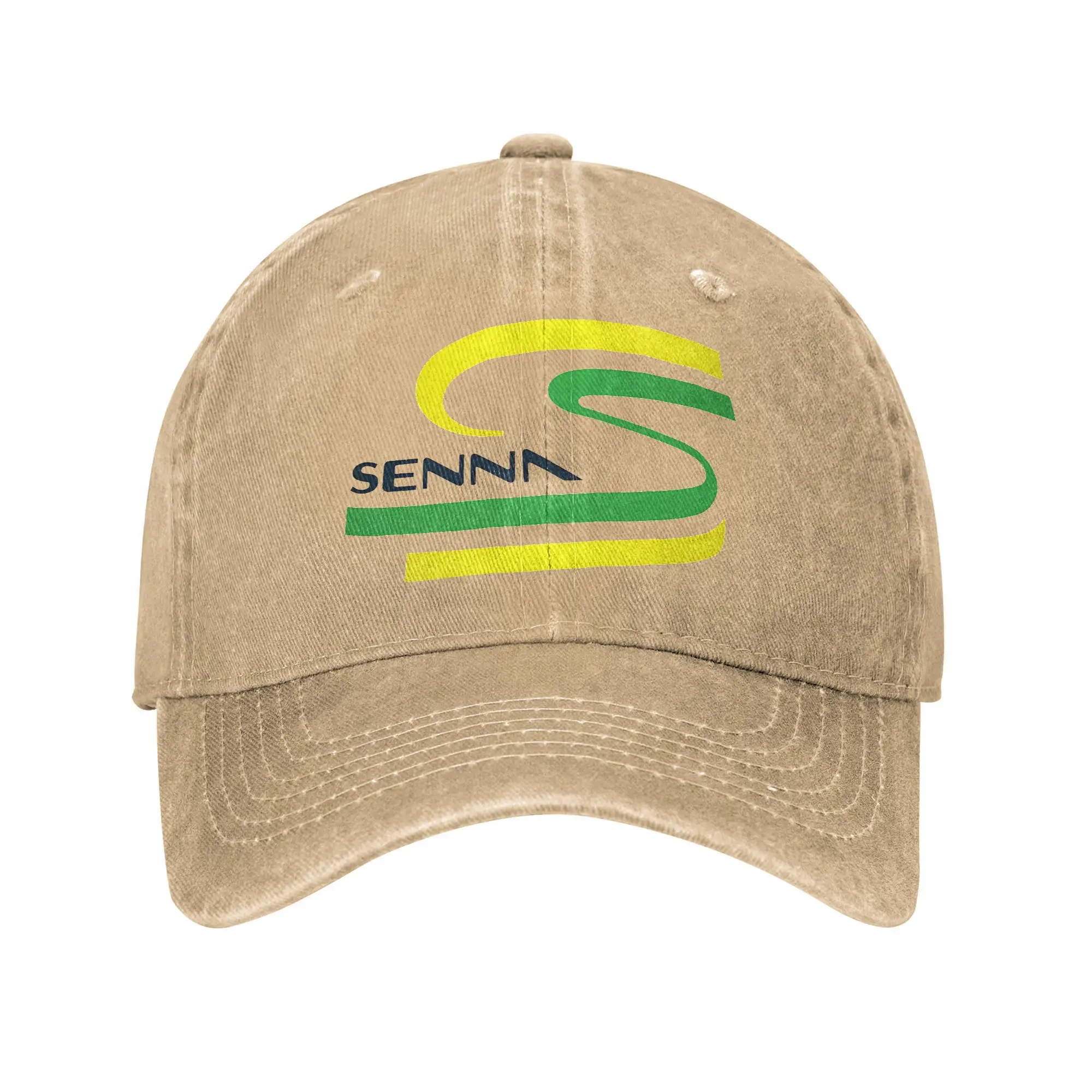 ayrton-senna-racing-logo-outfits-bones-de-beisebol-unissex-diario-carro-de-corrida-chapeus-bone-ajustavel-chapeu-de-caminhoneiro