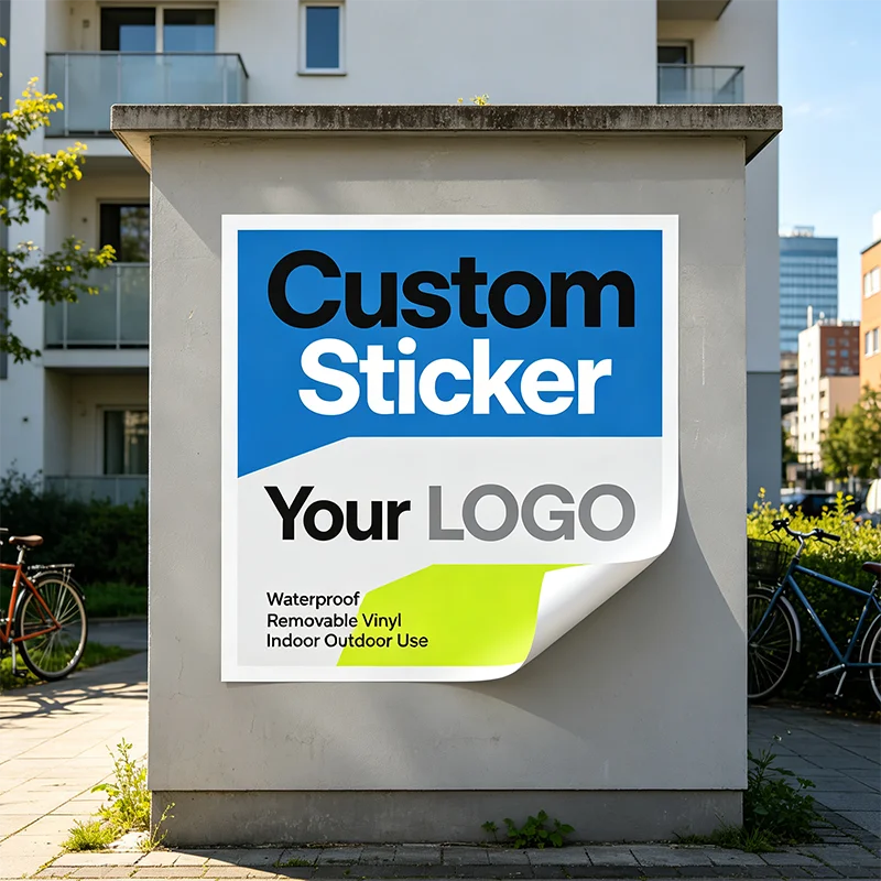 Any Size 100cm Custom Sticker Add Your Own Logo Heavy Duty Outdoor Vinyl Stickers Ideal for Food Trailer Container Camping Van S