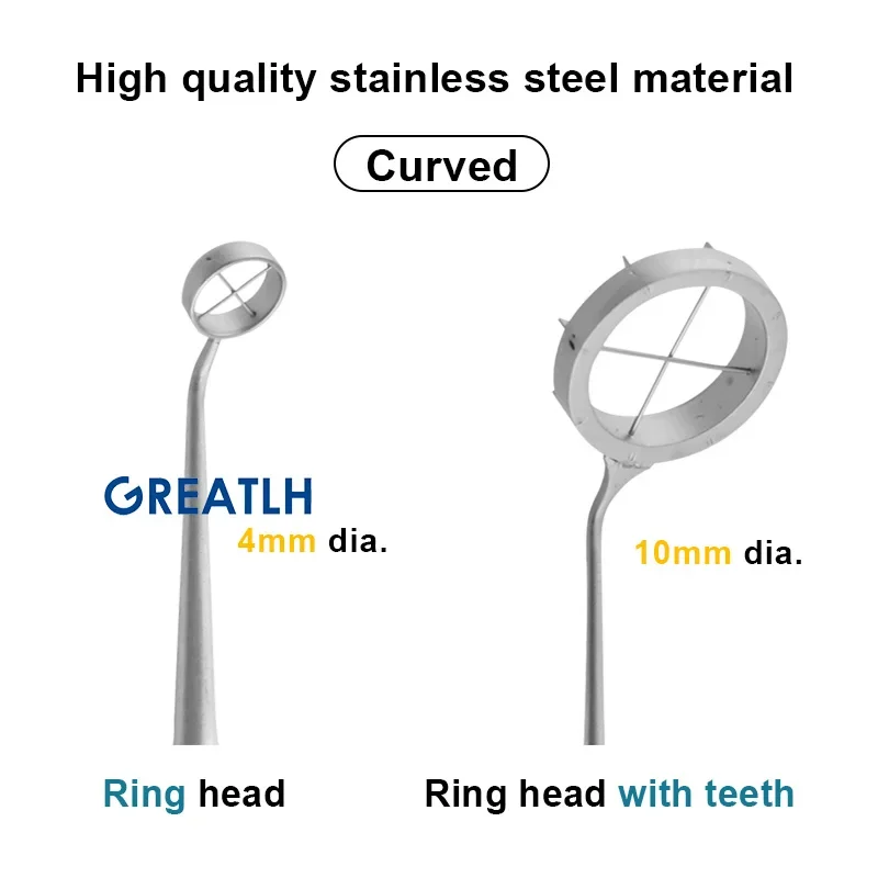 GREATLH Optical Zone Marker with Blade Stainless Steel Ophthalmic Surgery Instrument