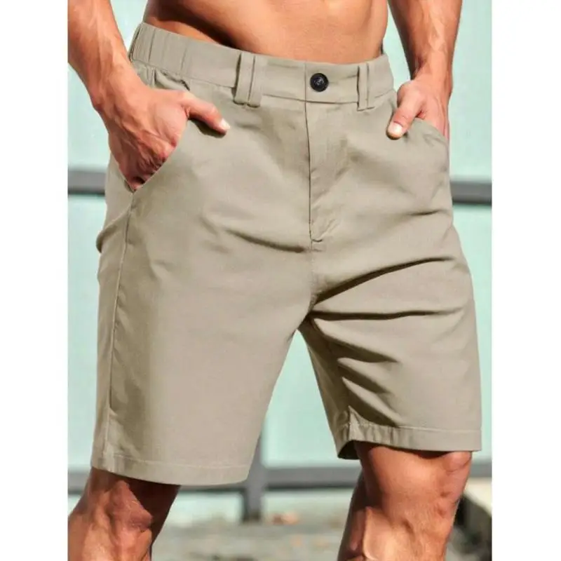 Männer Casual Reine Farbe ort Hosen mit kets Und Gürtel Reine Farbe Herbst Grenzüberschreitende Sle Bequeme Retro Ciwalk orts