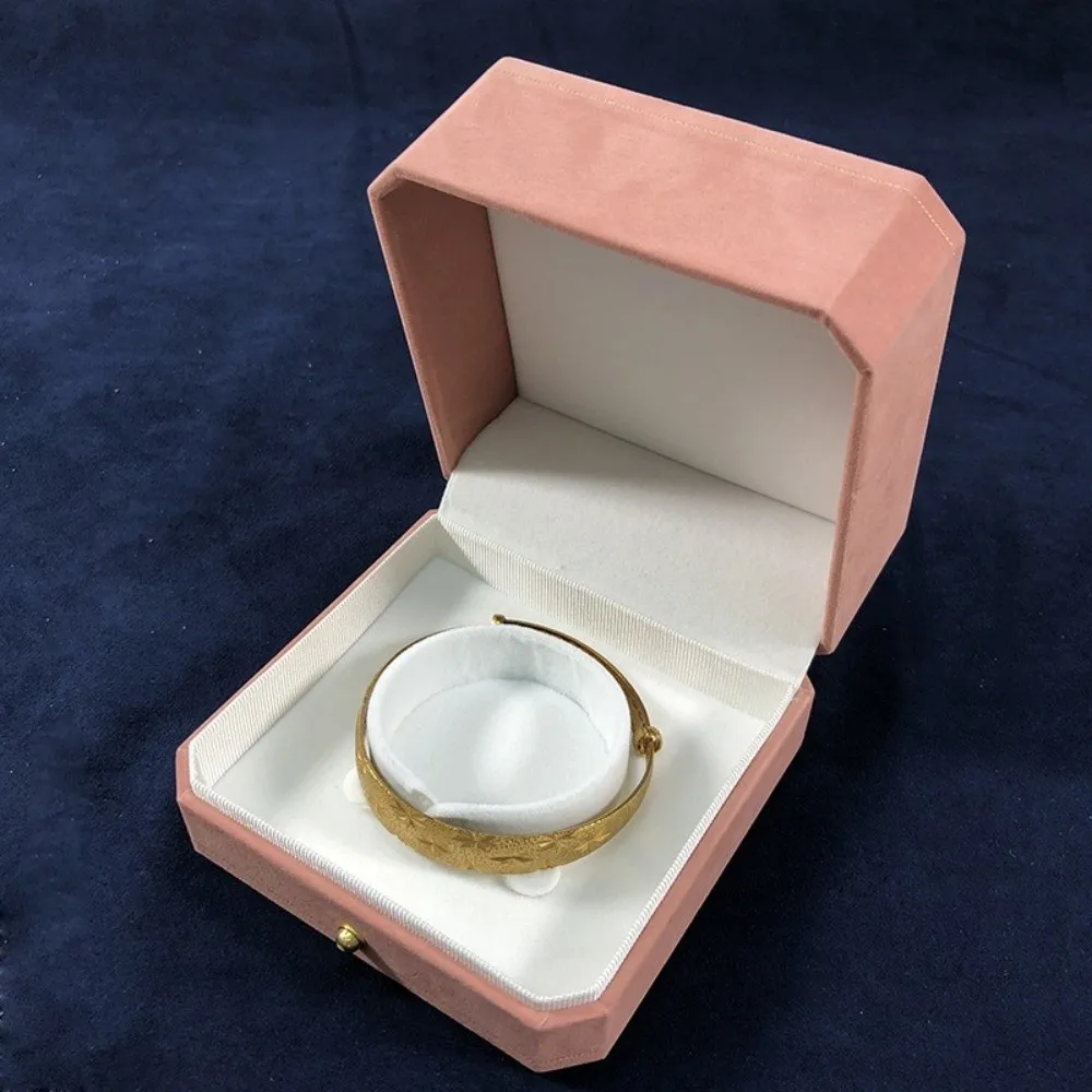 

Элитная восьмиугольная коробка для ювелирных изделий из бархата, элегантная декоративная коробка-витрина