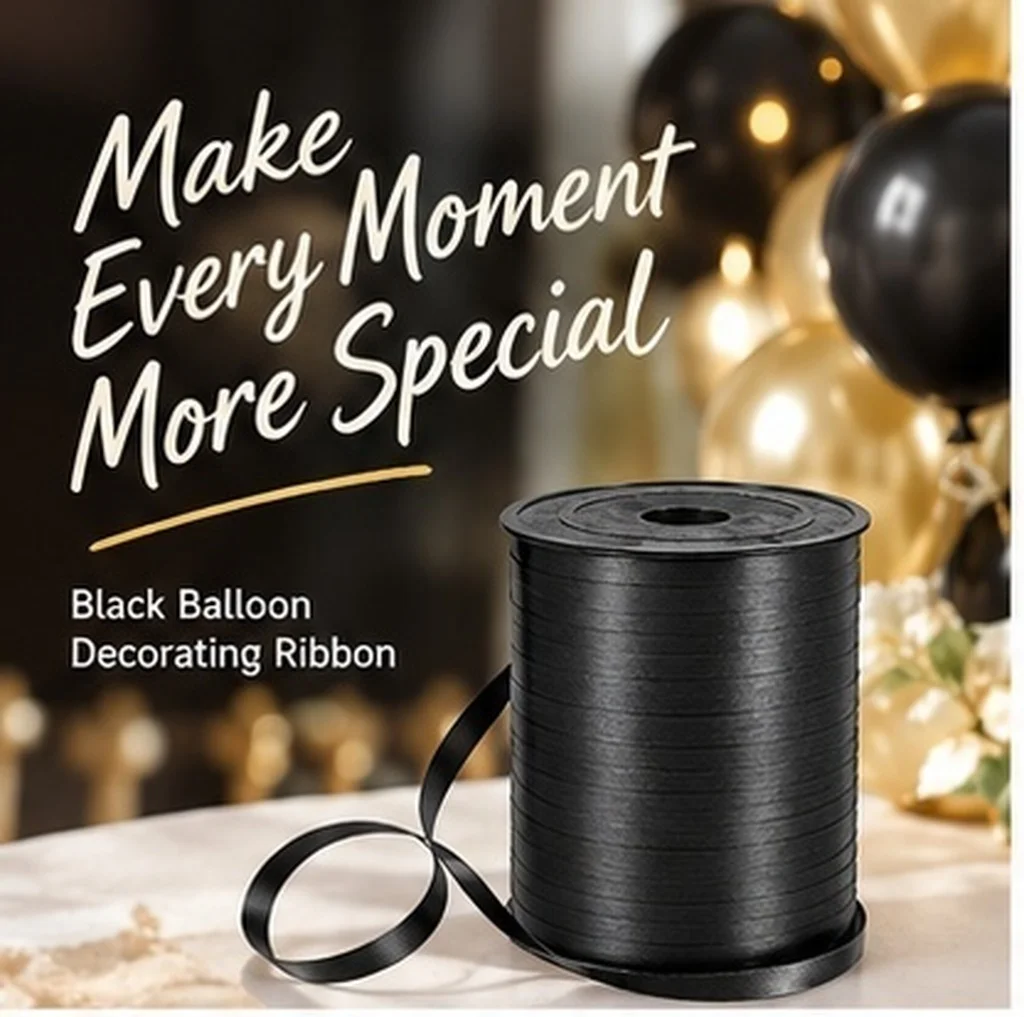 1 Roll Decoration Ribbon Curling Ribbon Wedding Streamers Large Roll for Balloon Garland Present Wrapping Flower