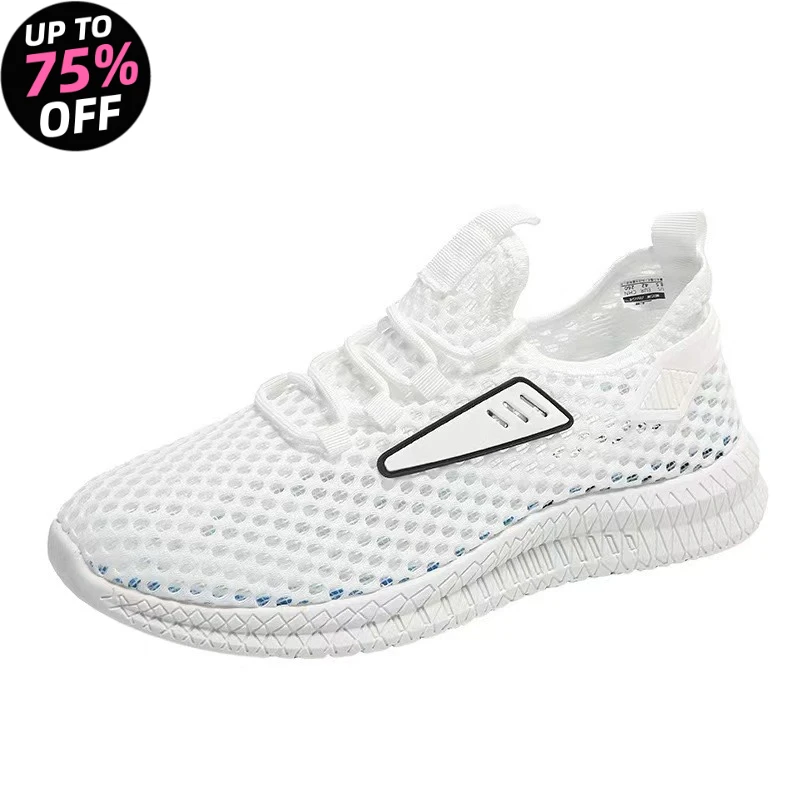 

2026 Mesh Men Casual Shoes Summer Breathable Sneakers Comfortable Lightweight Walking Footwear Male Running Sport Footwear