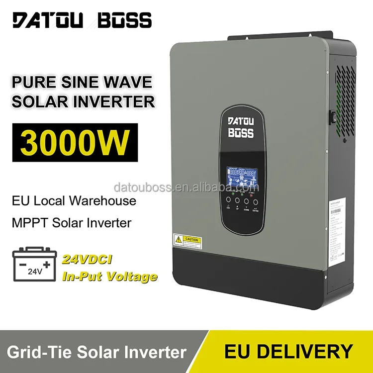 DATOU BOSS 24V 3000W Solar Hybrid Inverter with MPPT 220V 230V Off Grid Pure Sine Wave Inverter SP 3200 Home Solar System