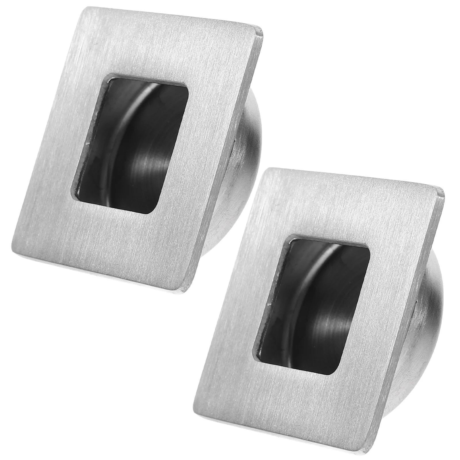 

2Pcs Stainless Steel Door Handles Durable Invisible Drawer Pulls Cabinet Hardware Minimalist Design 40mm Home Room Accessories