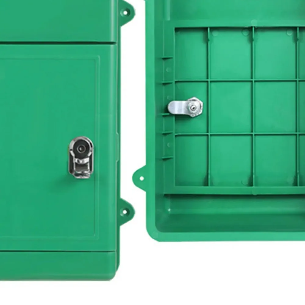 صندوق بريد عالمي مثبت على الحائط مع قفل صندوق بريد بلاستيكي يوفر مساحة صندوق بريد واسع الفتح لمكتب ساحة المنزل