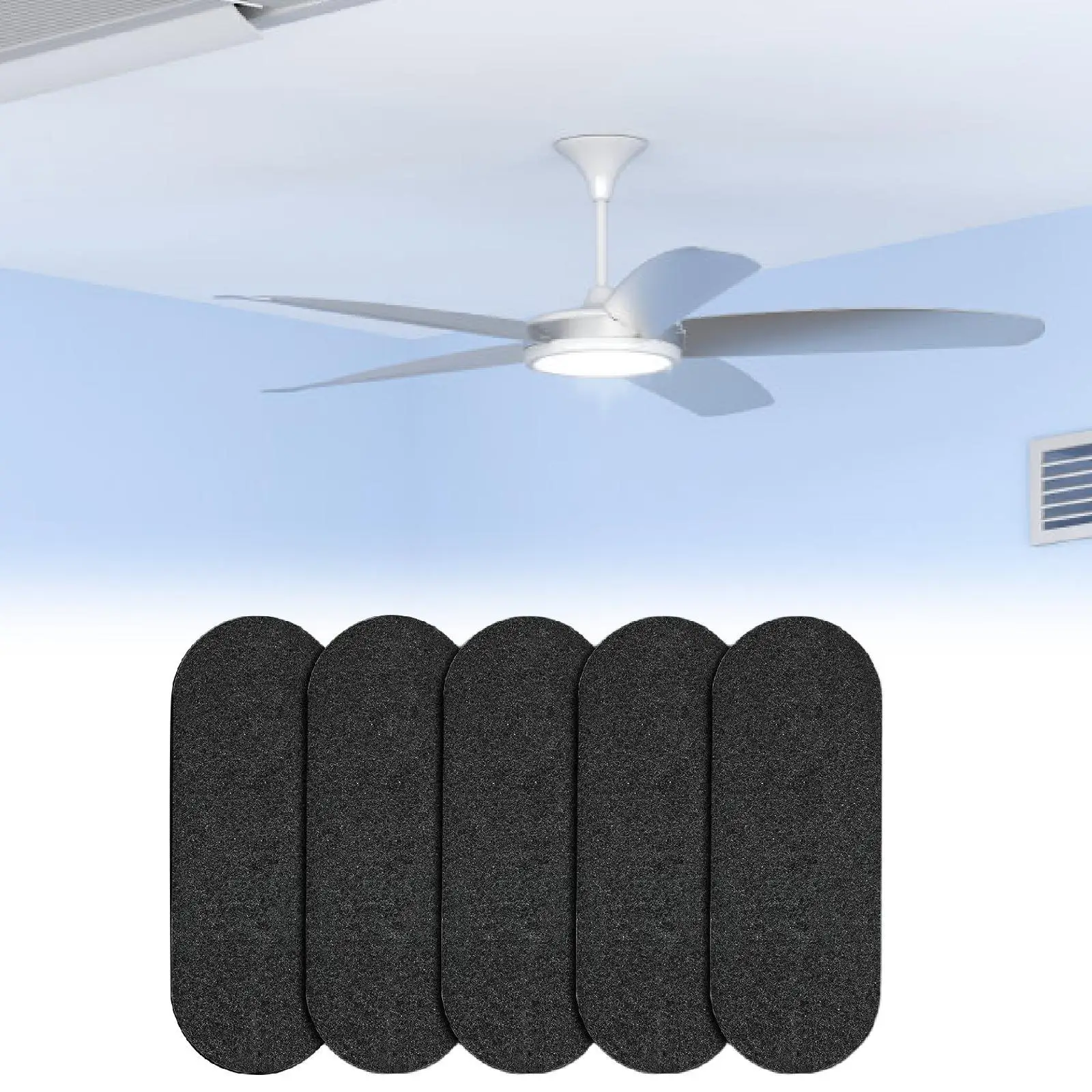Ceiling Fan Blade Filter Household Universal Activated Cotton Air Purifier for Kitchen Dining Room