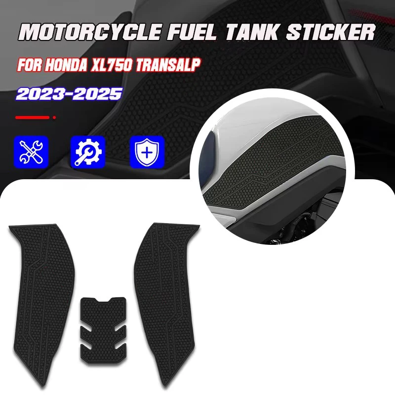 

For Honda XL 750 Transalp XL750 2023-2025 Motorcycle Accessories Rubber Gas Tank Pad Decoration Protection Thicken Decal Sticker