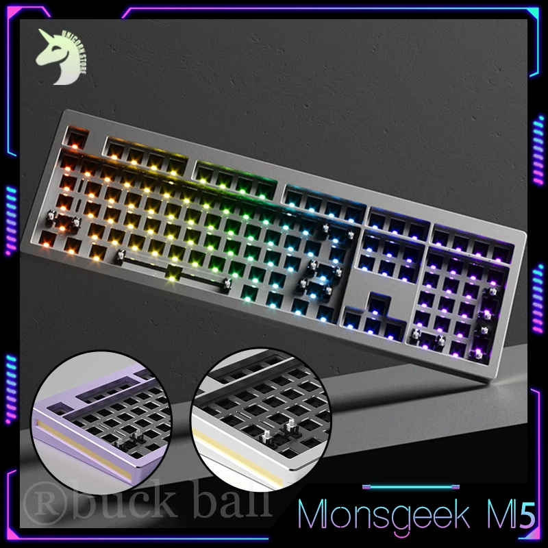 

MONSGEEK M5 Mechanical Keyboard Kit Wired Keyboard Kits Gaming Keyboards Kits Gasket Custom Barebone Gamer Accessories For Gift