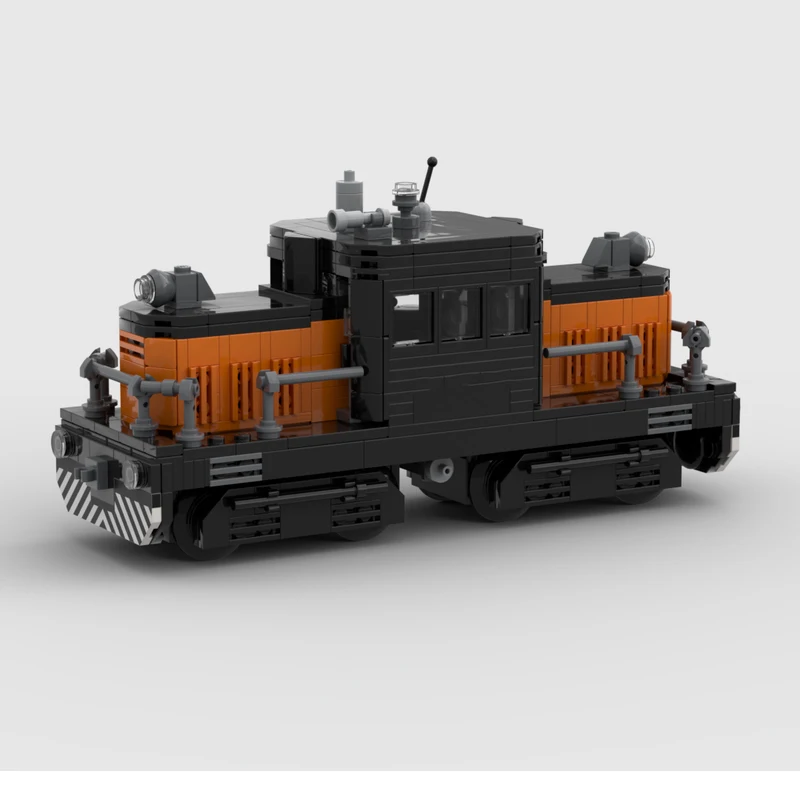 

659PCS Porter 50 Tonner Switcher Locomotive New Haven Color Scheme City Train MOC DIY Model Building Blocks Birthday Toys Gift