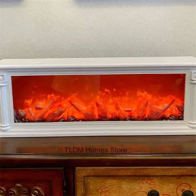ثلاثية الأبعاد محاكاة المواقد مصباح لهب وهمية الحطب الموقد الأوروبي الديكور الحلي ضوء غرفة المعيشة تلفزيون خزانة الموقد