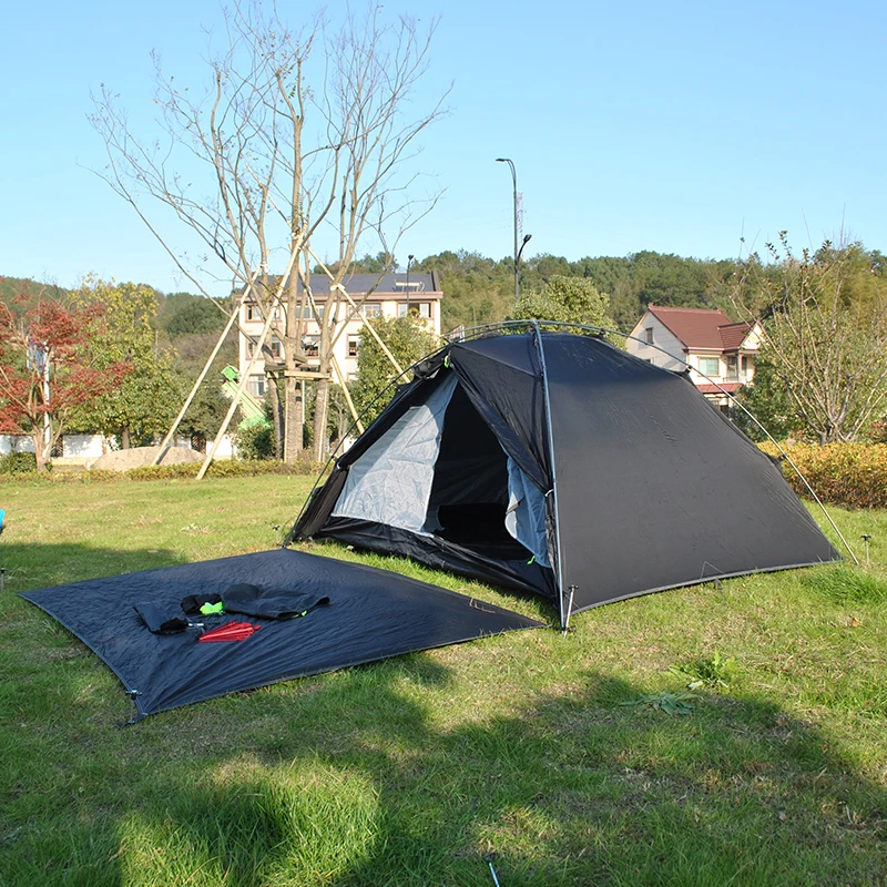 Imagem -04 - Nylon Ultraleve Mochila Tenda Alumínio Pólos Leve Barraca de Acampamento com Pegada Temporada Pessoa Equipamento de Camping