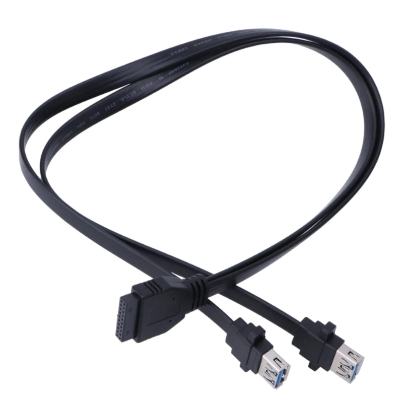 

Mainboard USB 19Pin to 2 USB3.0 Splitter Cable Shielded USB19Pin to 2 USB3.0 Dropship