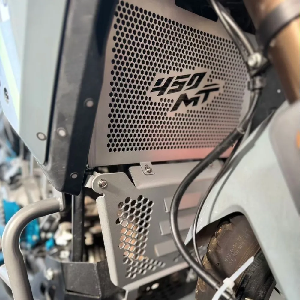 

For CFMOTO CF MOTO 450MT 450 MT MT450 2024 2025 2026 Motorcycle Front Shield Protector Engine Cover Fan Radiator Grille Guard