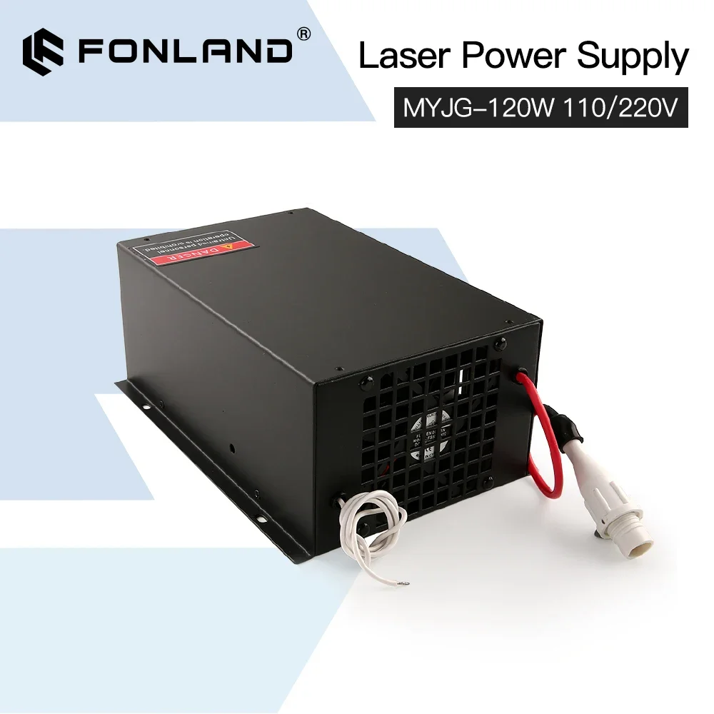 FONLAND 120W Laser Power Supply Source Replacement MYJG-120W 110/220V for Reci yongli EFR Co2 Laser Tube Cutting Machine