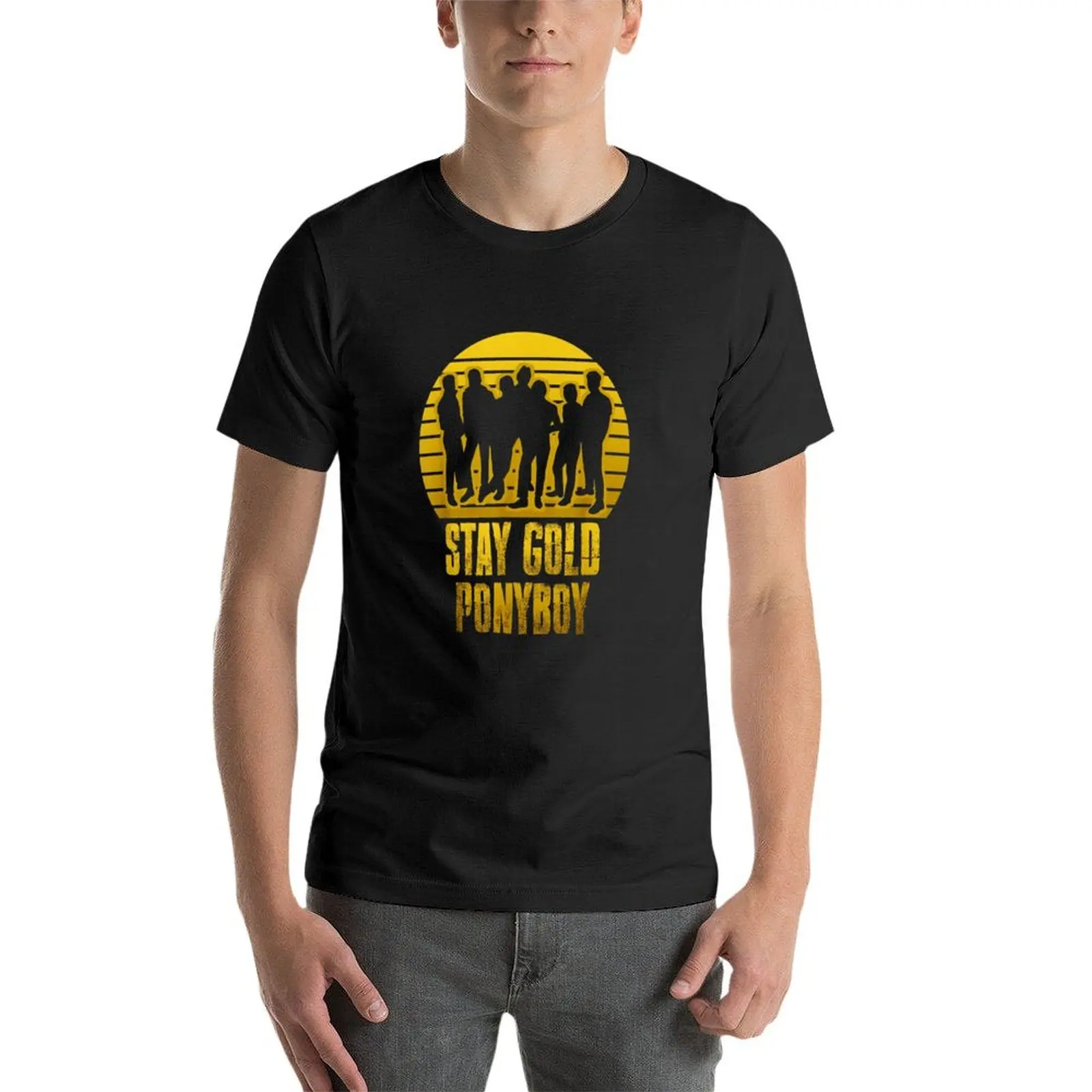 Stay Gold Ponyboy Vintage4fdg T-Shirt Blouse plus size tops anime mens cotton t shirts