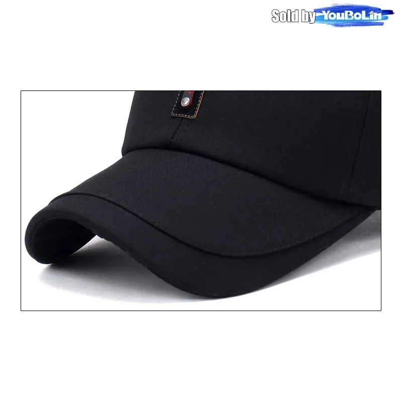 Spring and Summer New Clothing Cloth Baseball Cap Leisure Middle-Aged Sun Hat Splicing Brim Old Man Hat