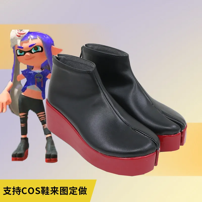 Splatoon Lnklings Cosplay Shoes Boots Halloween Christmas Women Men Cosplay Boots