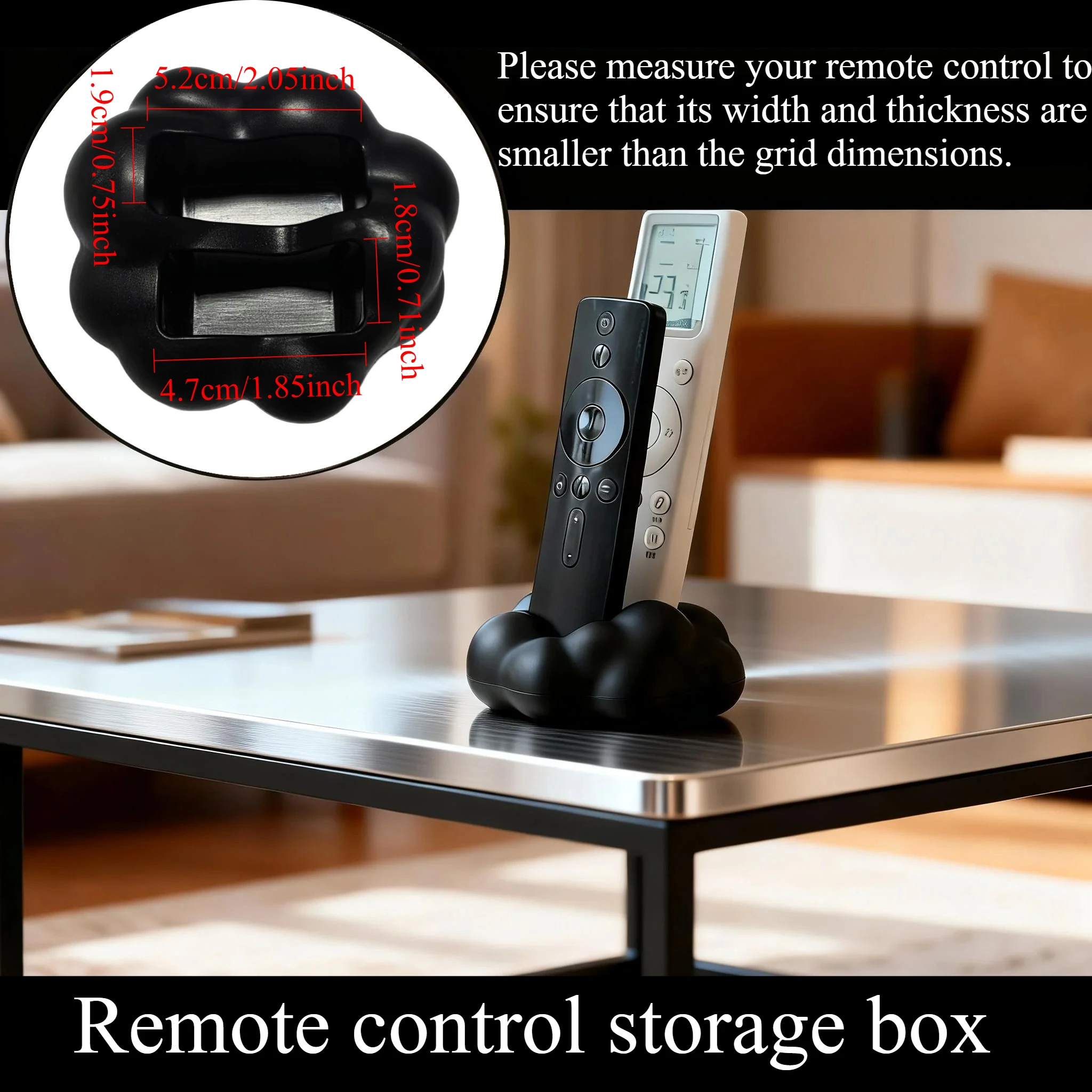 Cute 3D Cloud-Shaped Remote Control Holder - Desktop Home Storage Organizer Stand for TV/Air Conditioner Remotes, Phones Gadgets