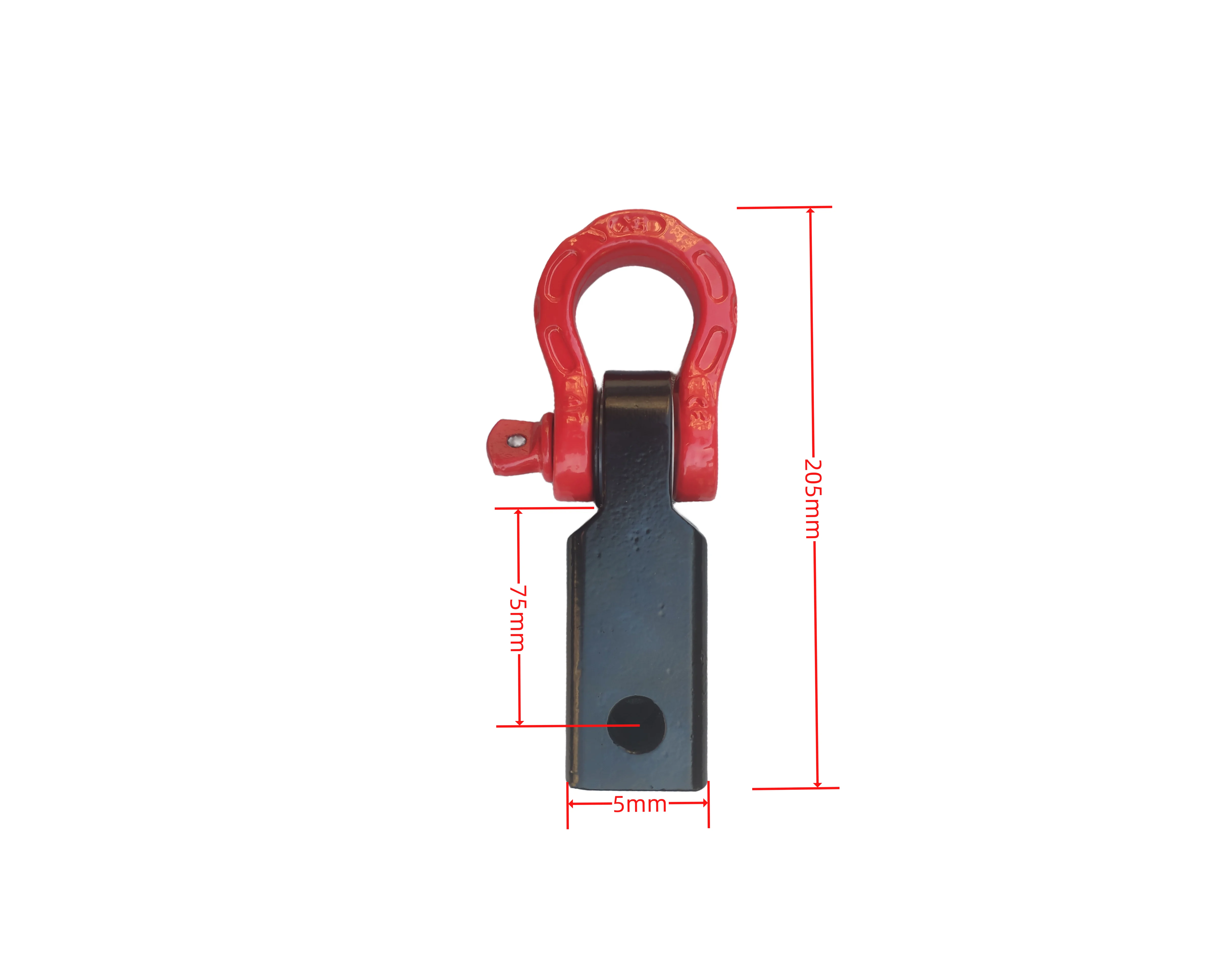 18000 Lbs 2 inch  steel Shackle   Receiver trailer hitch hook receiver with medium ring shackle